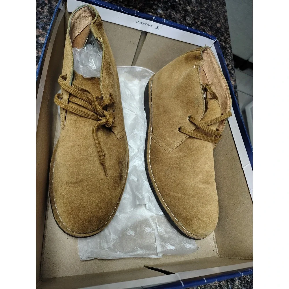 Polo Ralph Lauren Talan Chukka Boots Mens 12 Desert Tan Suede 803759747002